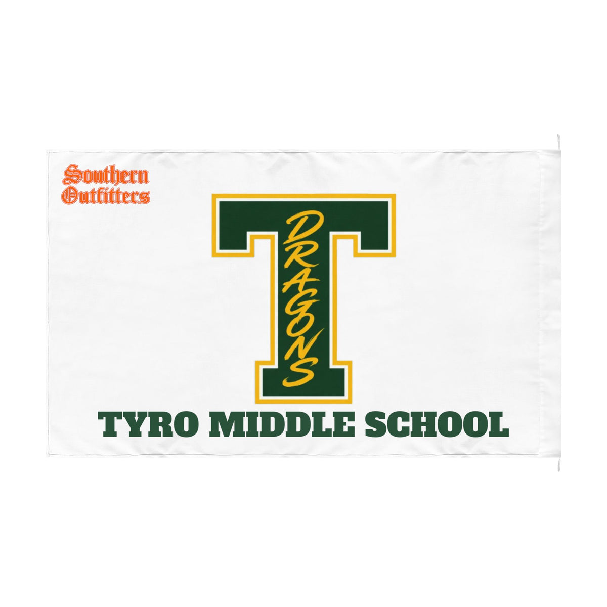 School Spirit Double-Sided Flag — Custom High School & Middle School Team Logo