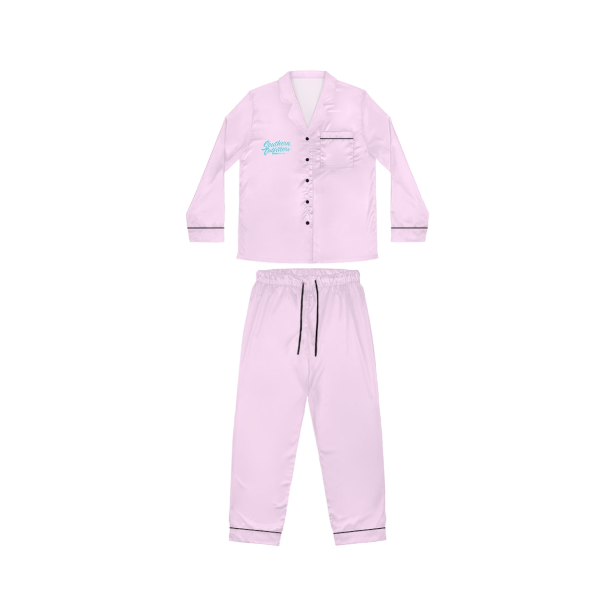 Women's Pink Satin Pajama Set – Luxe Soft Sleepwear