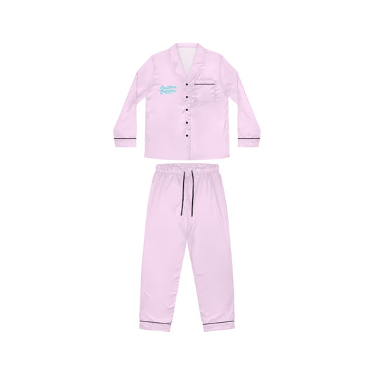 Women's Pink Satin Pajama Set – Luxe Soft Sleepwear