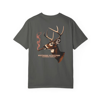 Deer Smoke Graphic T-Shirt — Southern Outfitters Chest Logo