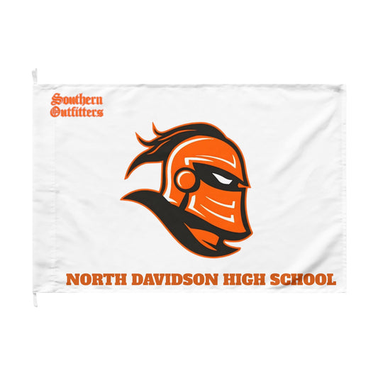 School Spirit Double-Sided Flag — Custom High School & Middle School Team Logo