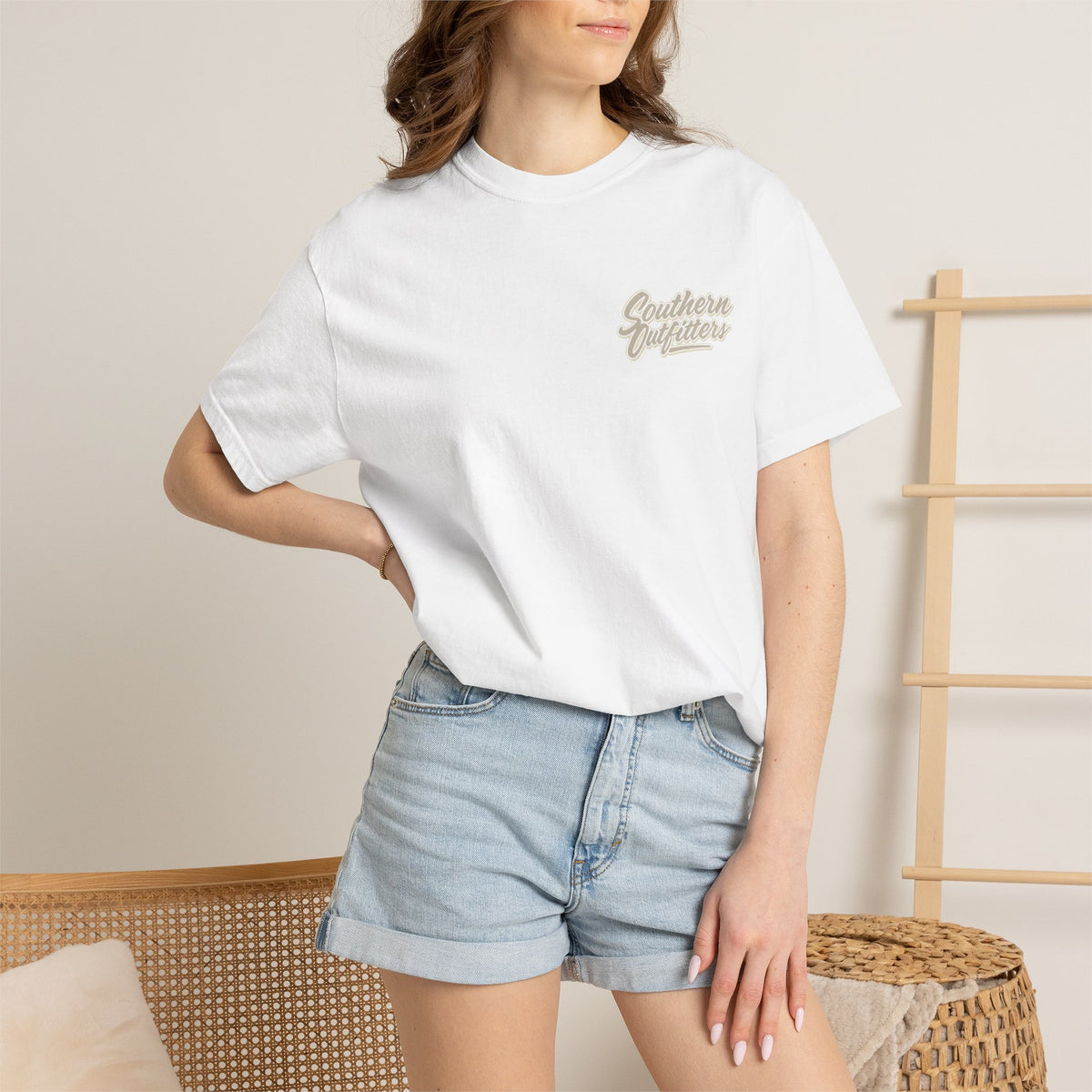 Deer Smoke Graphic T-Shirt — Southern Outfitters Chest Logo